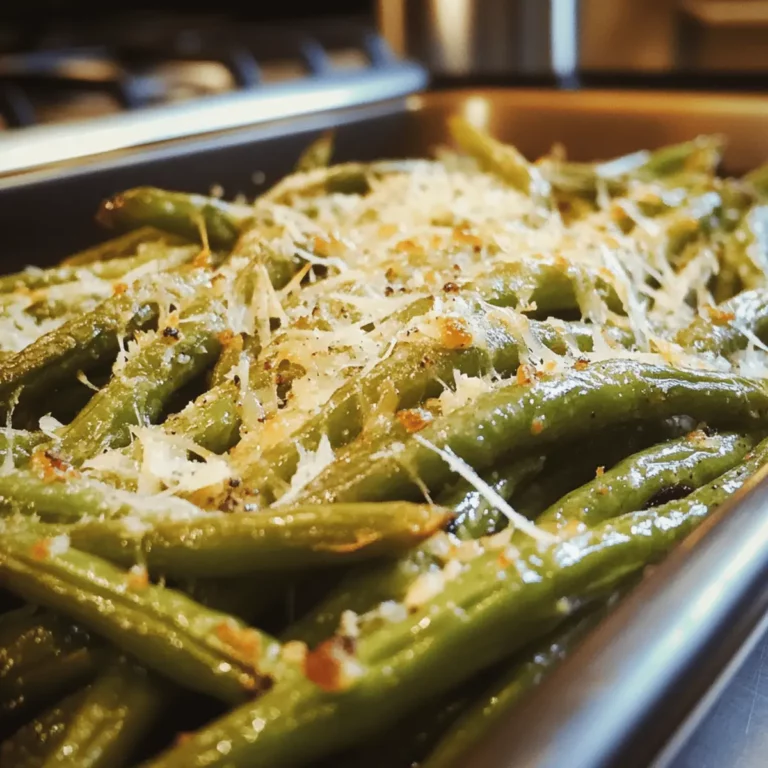 Roasted Parmesan Green Beans