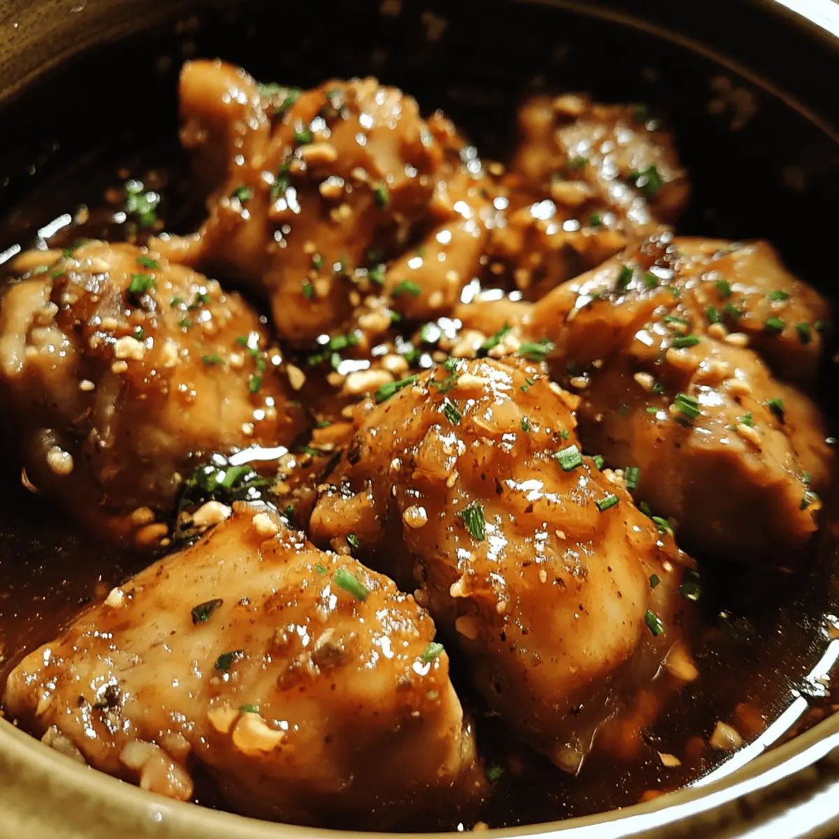 Slow Cooker Honey Garlic Chicken