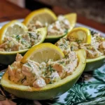 Lemon Dill Tuna Salad Boats recipe