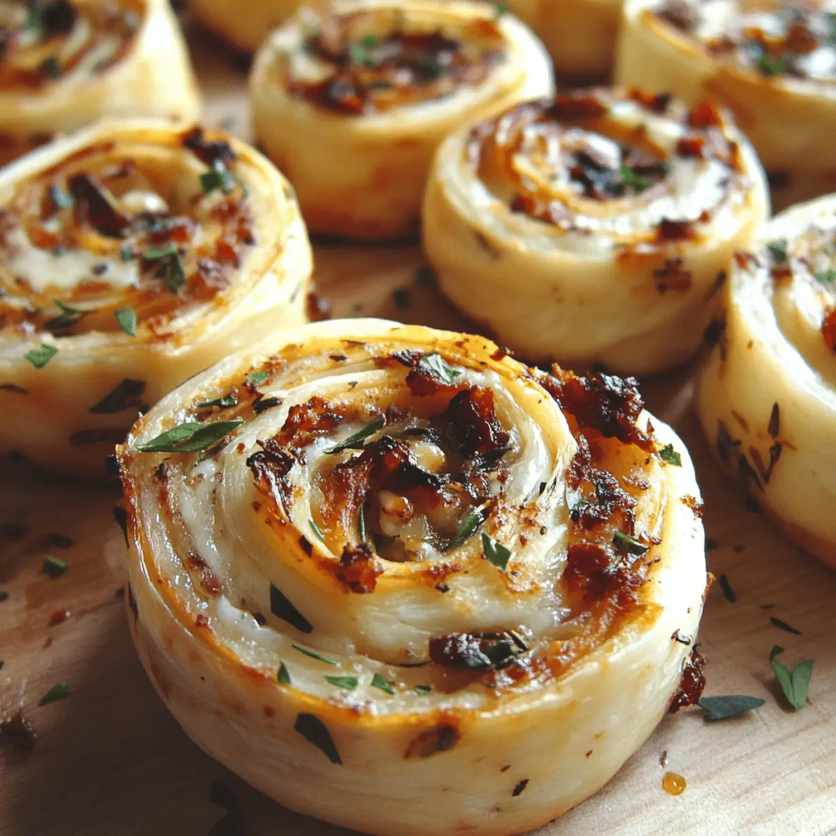 Goat Cheese and Sun-Dried Tomato Pinwheels