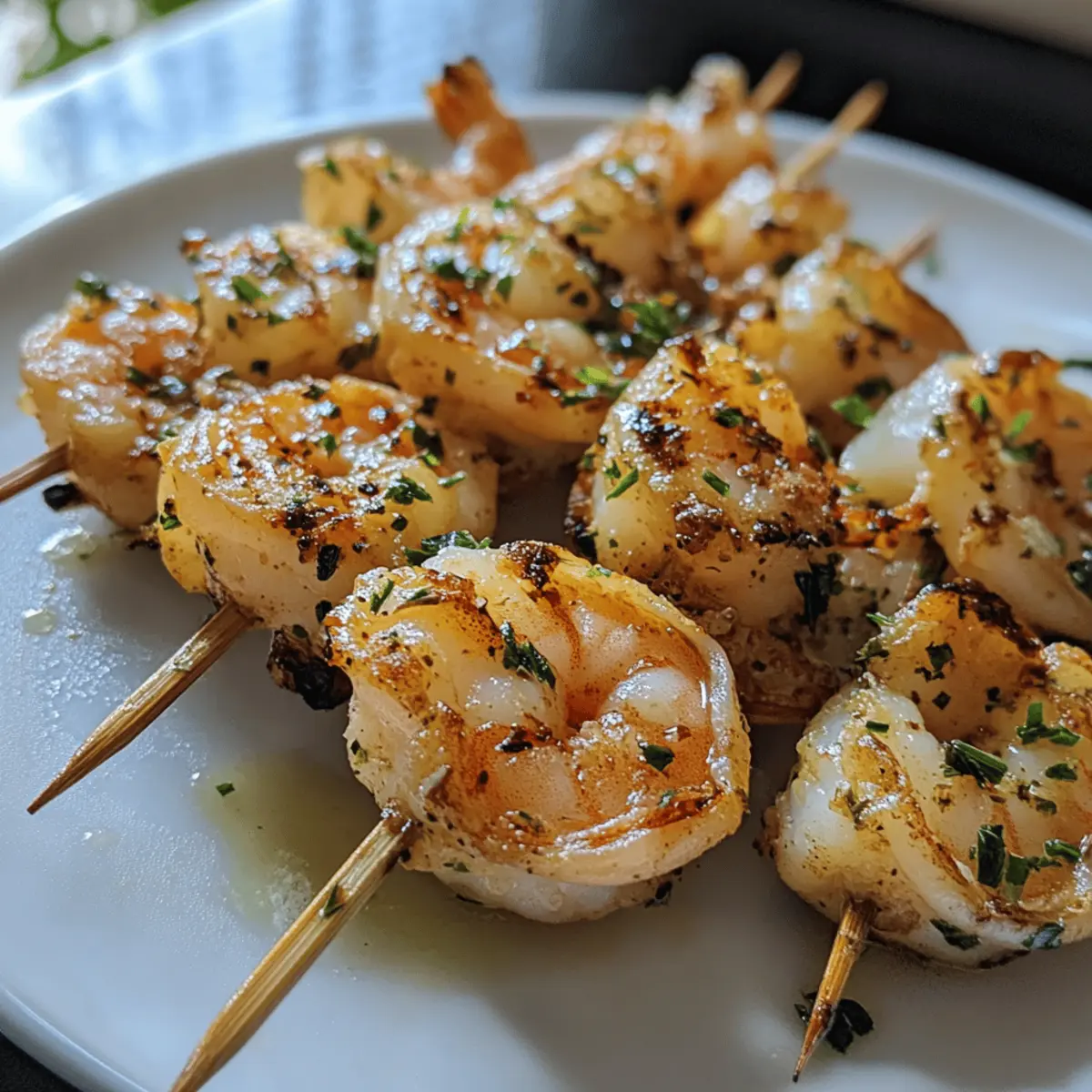 Easy Lemongrass Shrimp Skewers