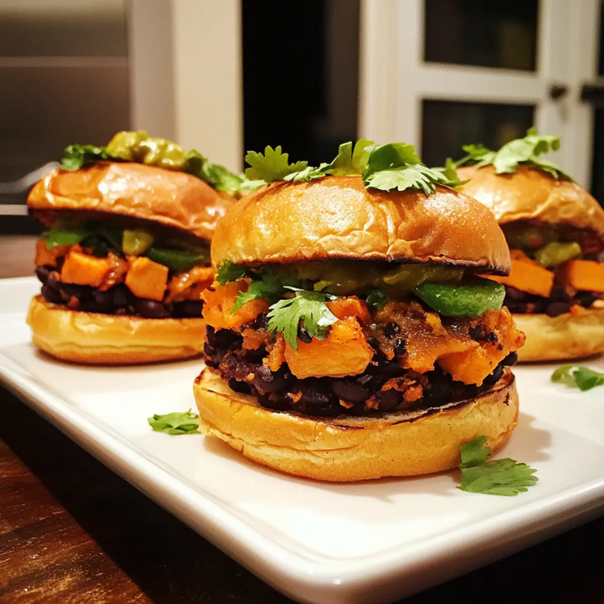 Sweet Potato & Black Bean Sliders