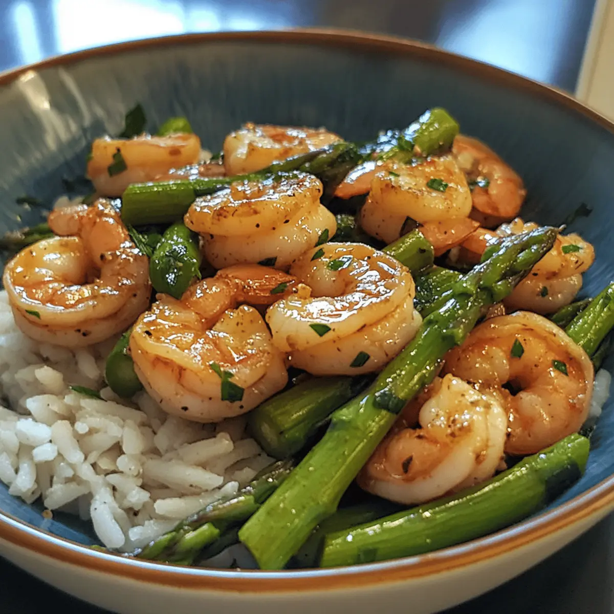 Speedy Garlic Shrimp and Asparagus Stir-Fry