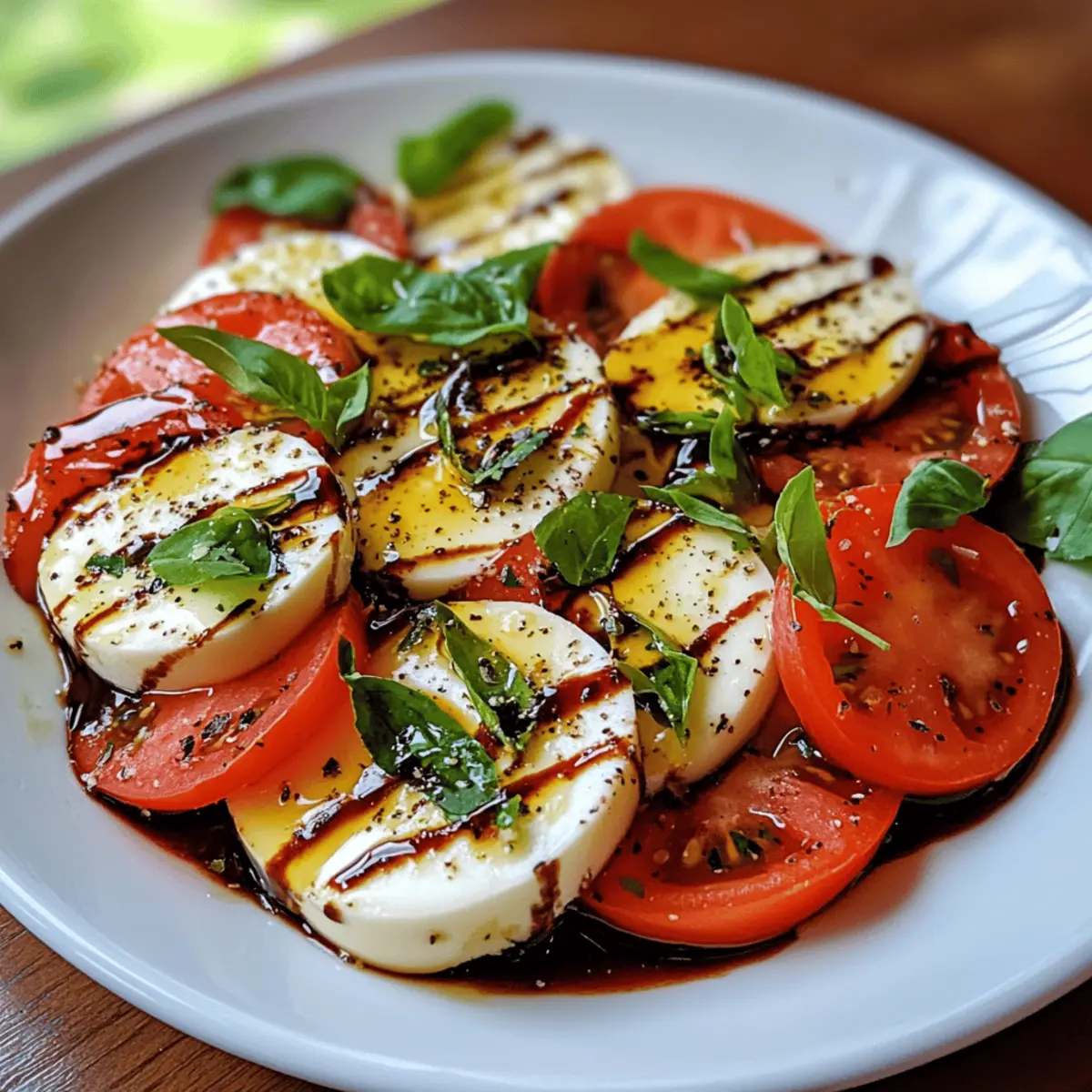 Easy Caprese Salad with Balsamic Glaze