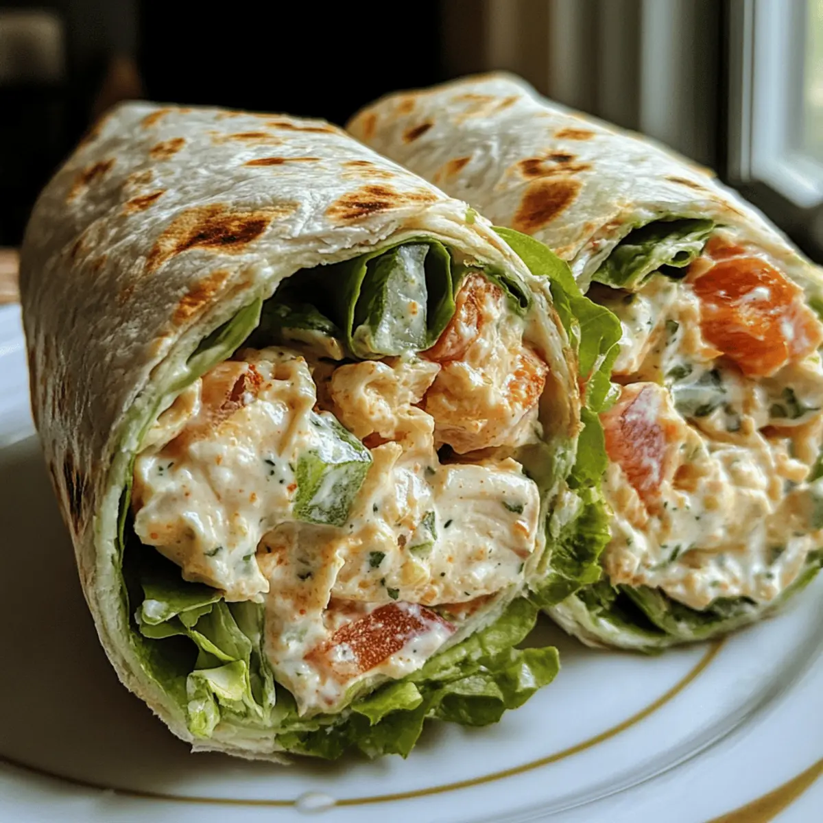 Creamy Crab Salad Wraps