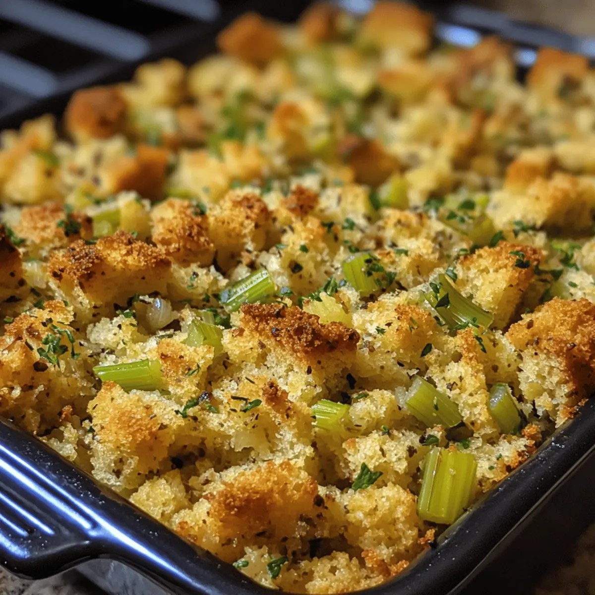 Cornbread Stuffing with Celery and Herbs