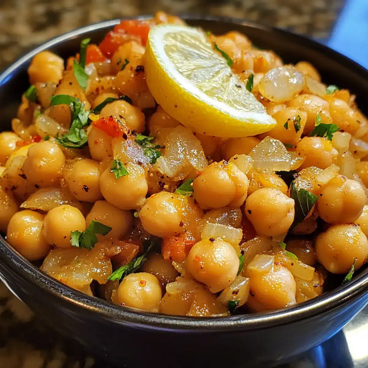 Warm Lemon Chickpea Medley