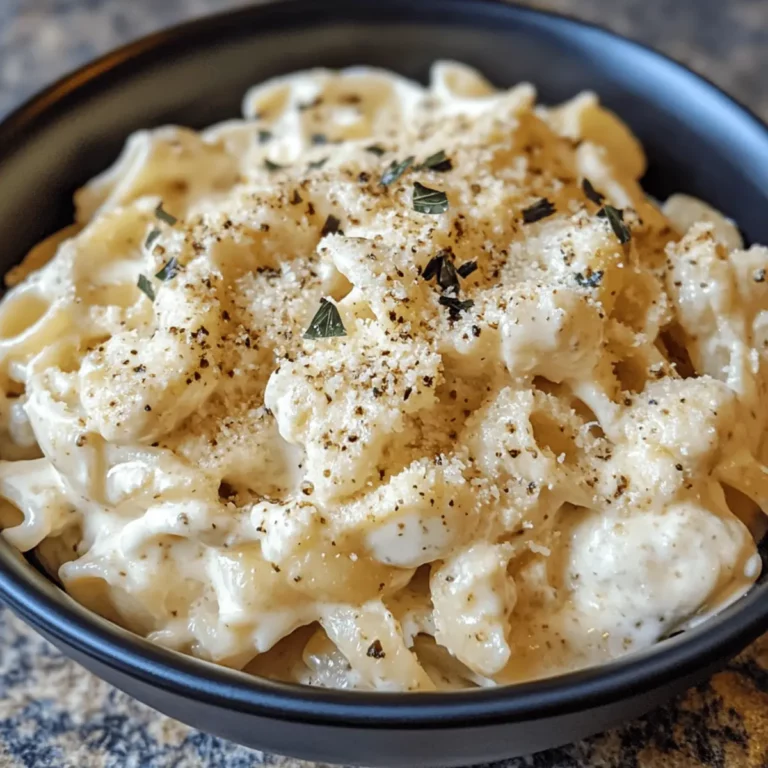 Roasted Cauliflower Alfredo Pasta