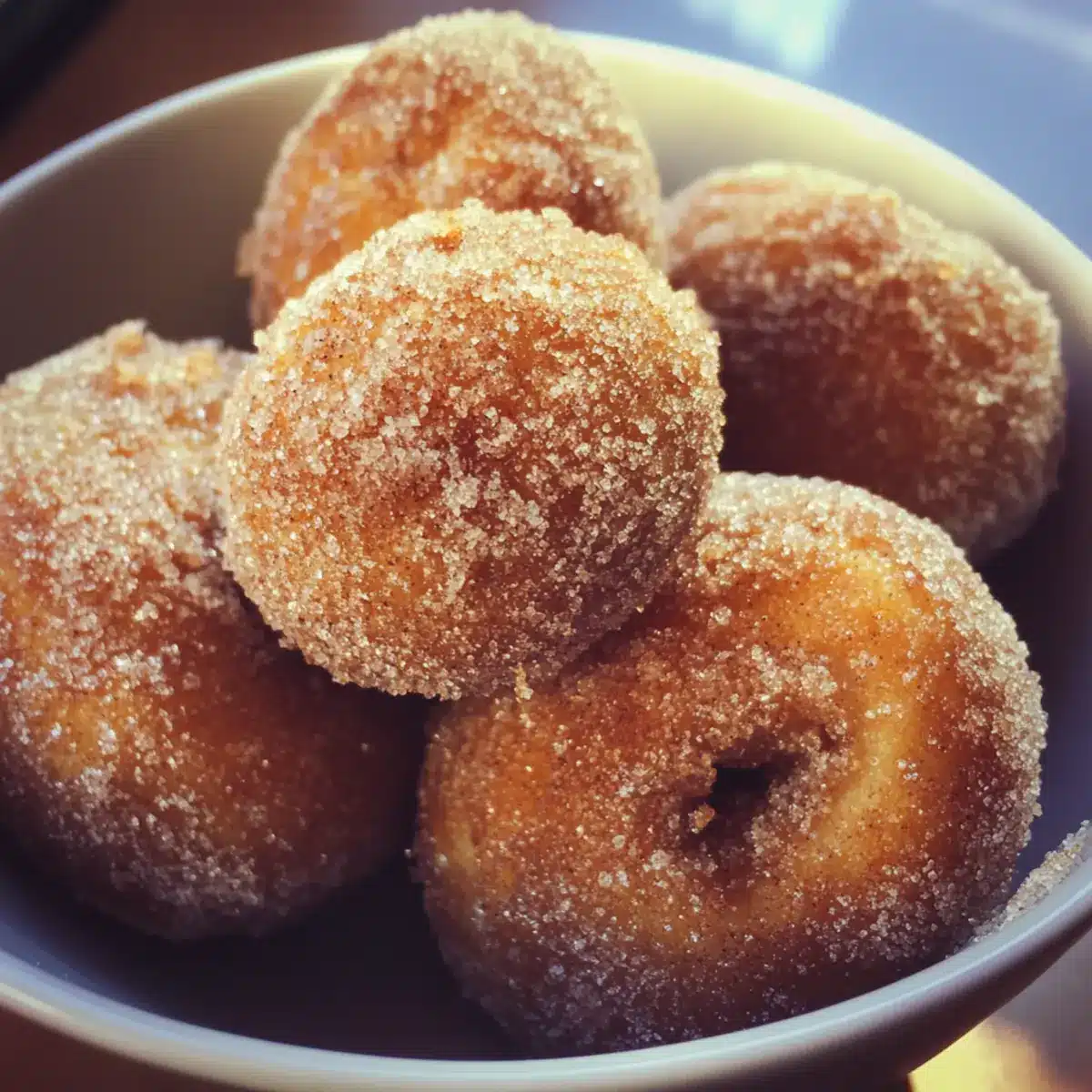 Cinnamon Sugar Doughnut Holes