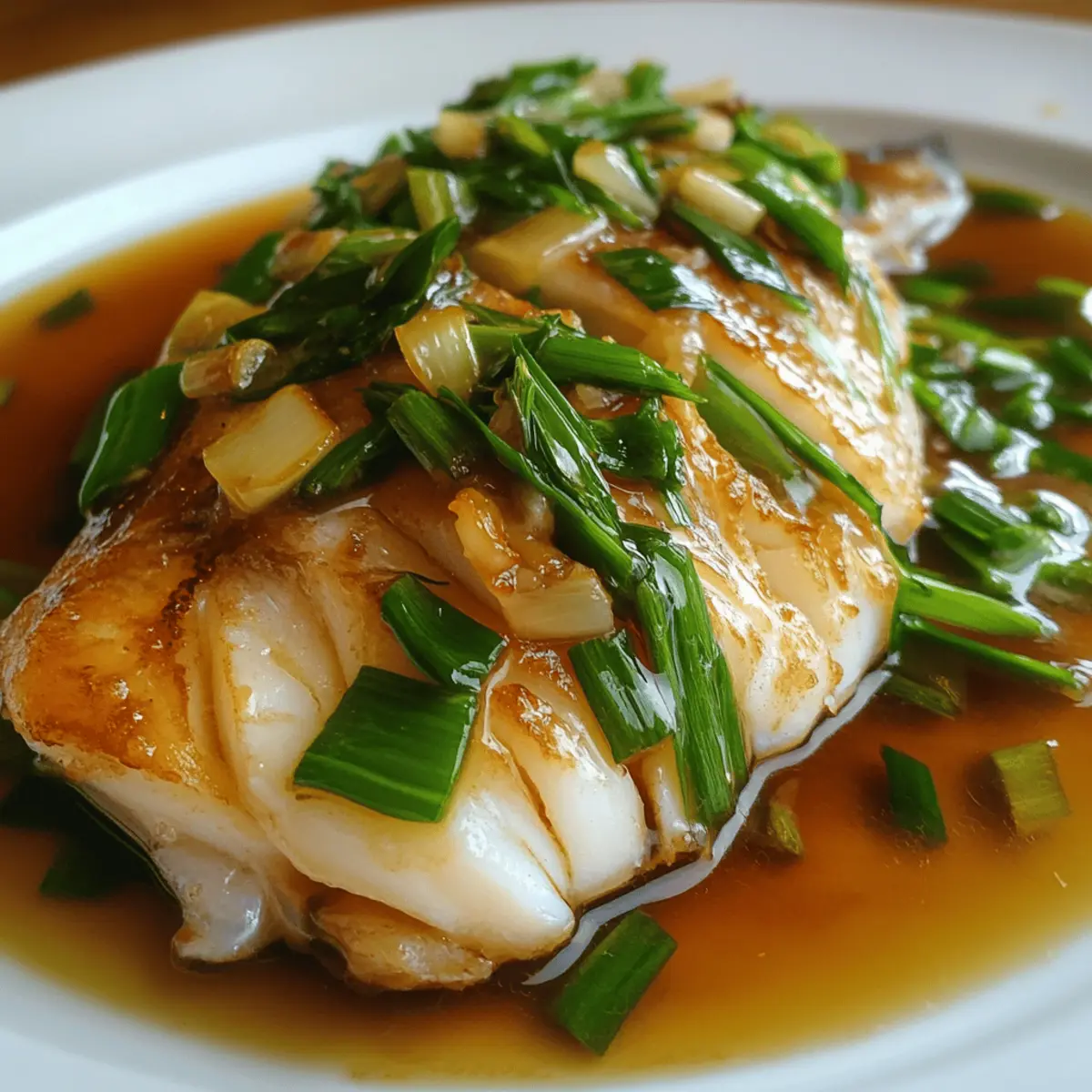 Quick Ginger Scallion Steamed Fish
