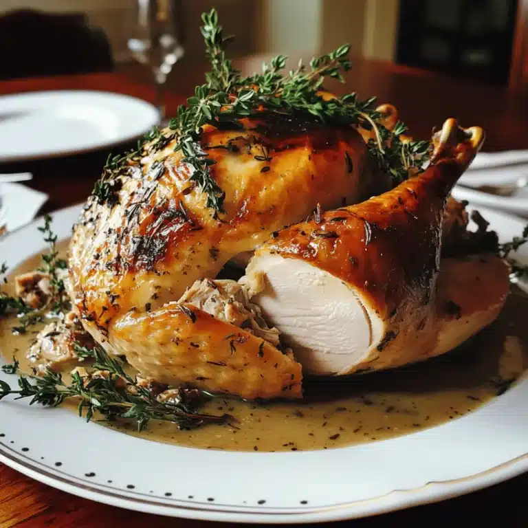 Herb-Butter Roasted Turkey with Pan Gravy