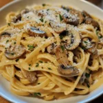 Mushroom Parmesan Linguine