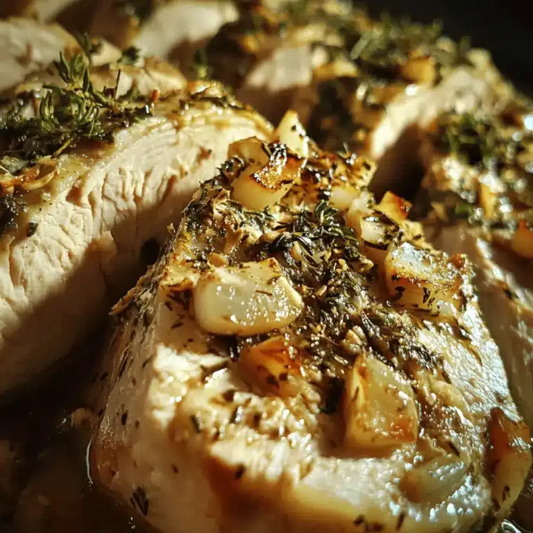 Slow Cooker Turkey Meat with Garlic and Herbs