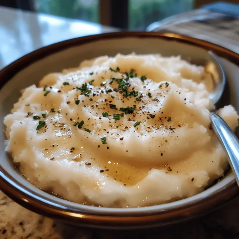 Creamy Garlic Mashed Cauliflower