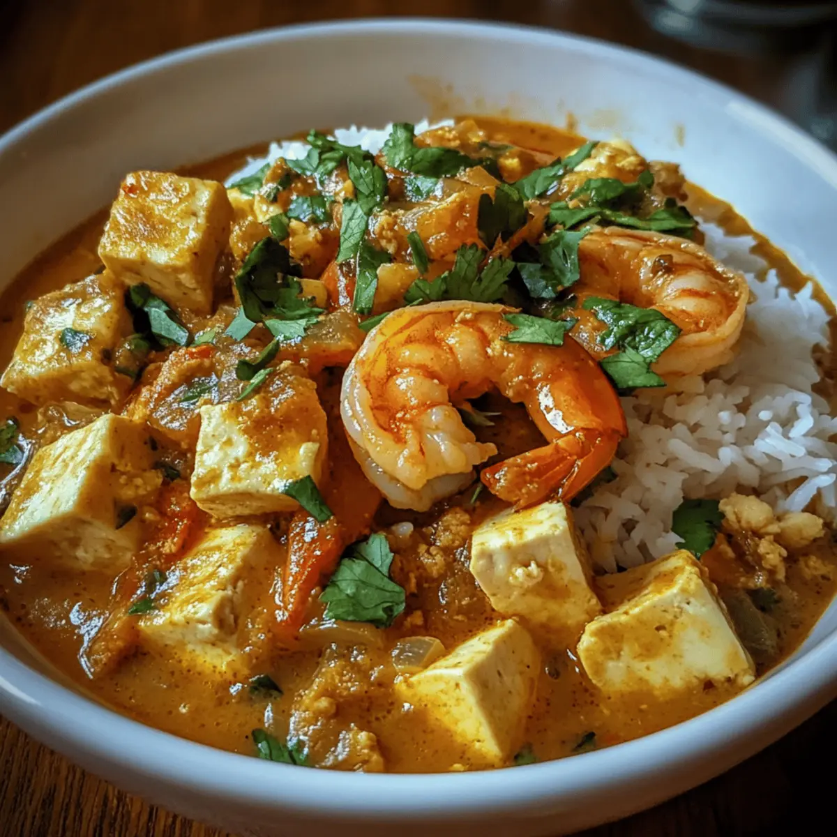 Speedy Shrimp and Tofu Curry