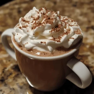 Cinnamon-Spiced Hot Cocoa with Whipped Cream
