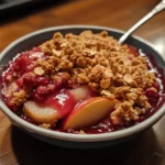 Cranberry Pear Crisp with Oat Crumble