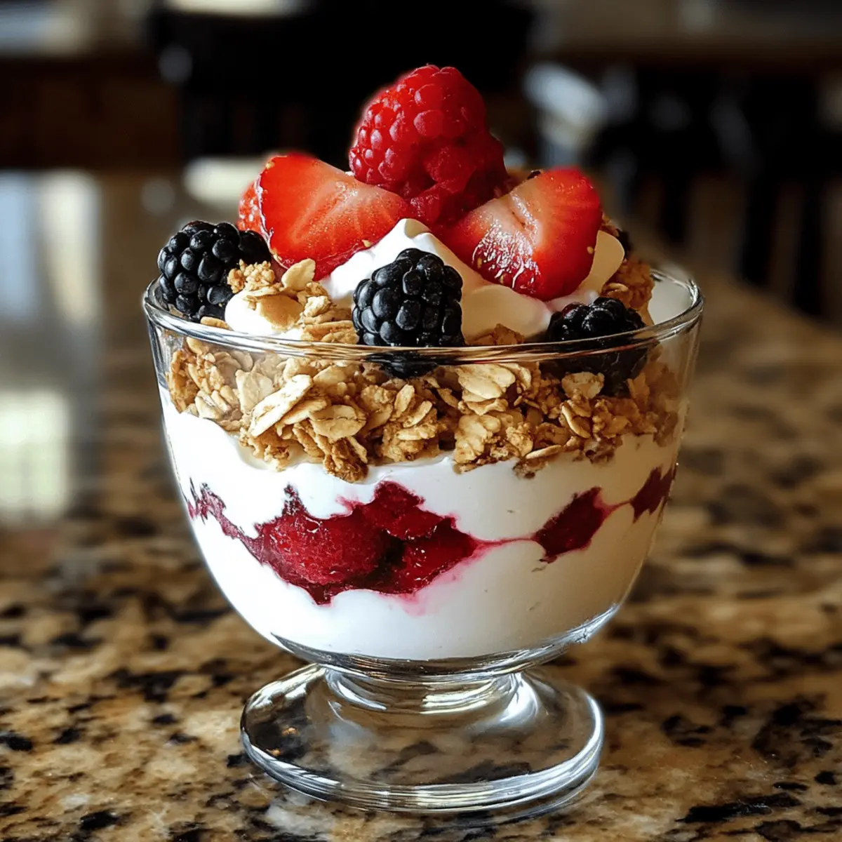 Five-Minute Berry and Greek Yogurt Parfait