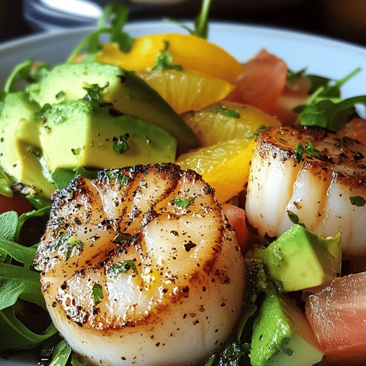 Seared Scallop and Avocado Citrus Salad