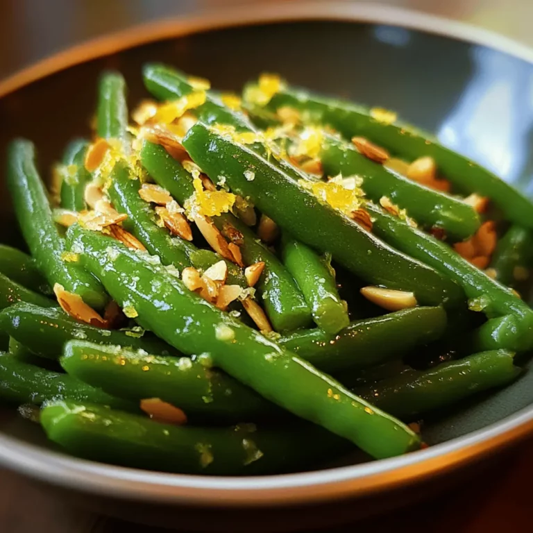 Green Bean Almondine with Lemon Zest