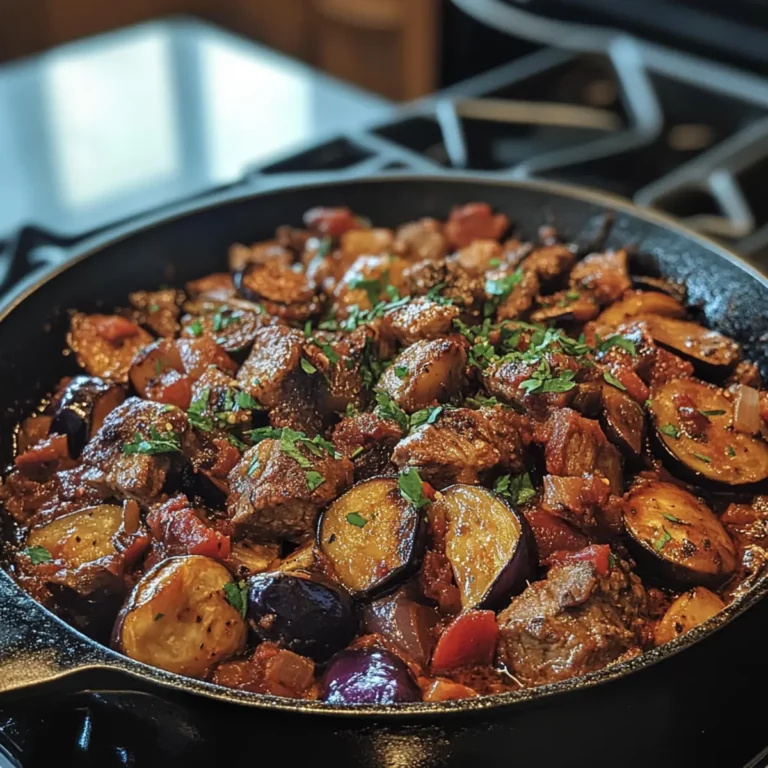 Lamb & Eggplant Skillet