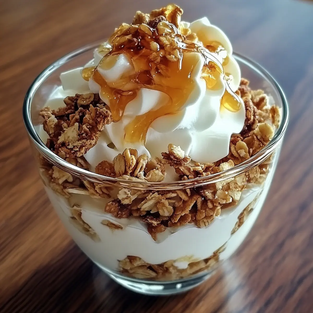 Greek Yogurt Parfait with Honey & Granola