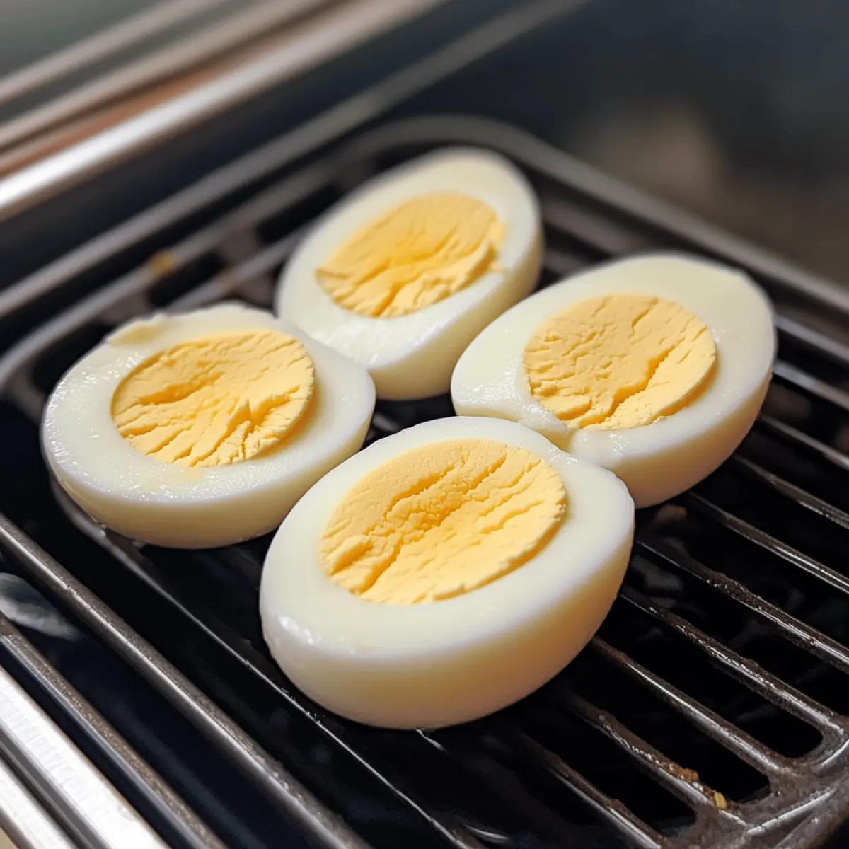 Air Fryer Hard Boiled Eggs peel easily
