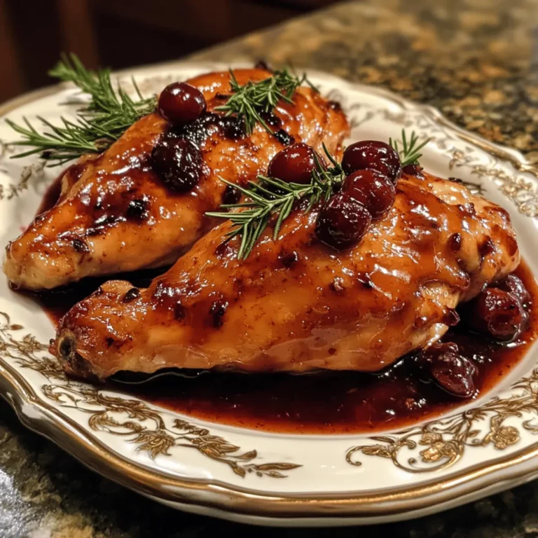 Cranberry Orange Glazed Chicken