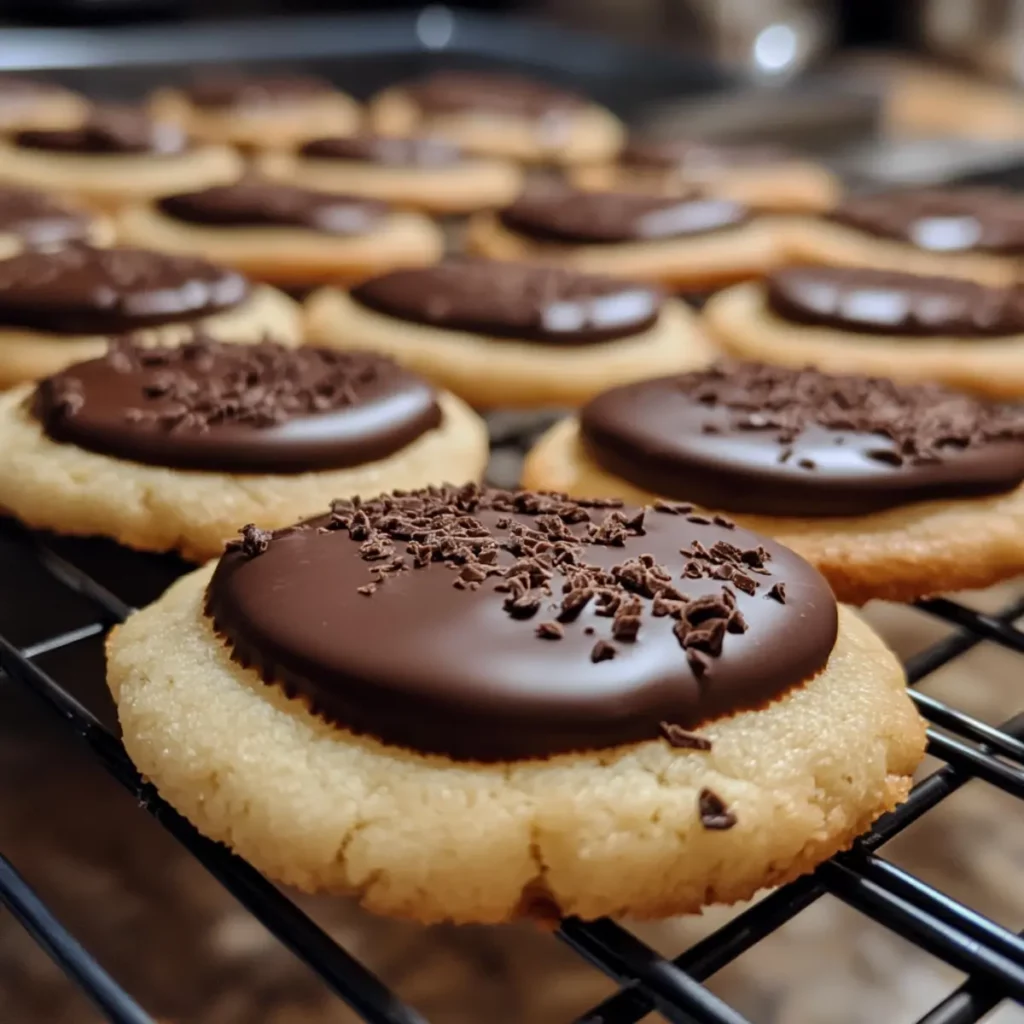 Chocolate-Dipped Butter Cookies