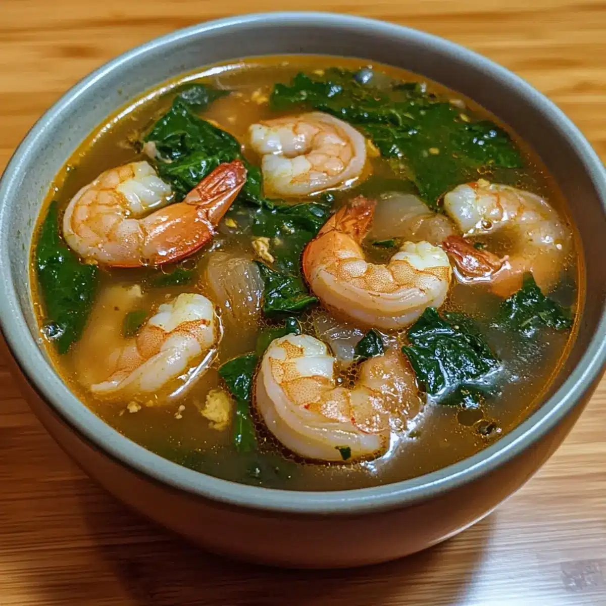 Shrimp & Spinach Detox Soup