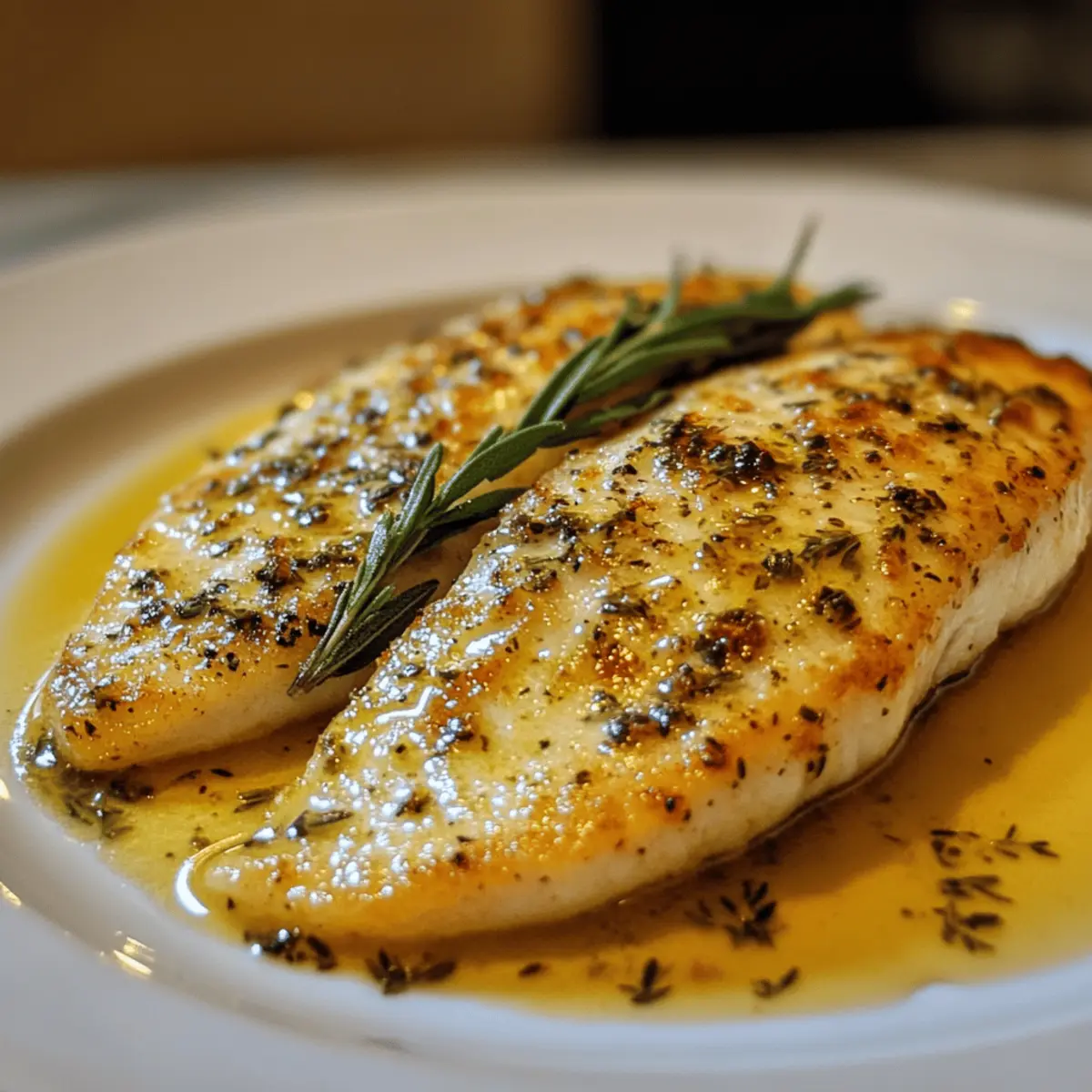 Buttery Baked Tilapia with Sage and Thyme