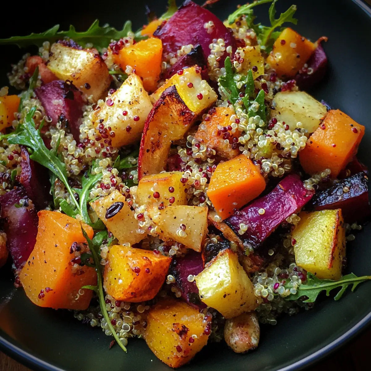 Roasted Root Vegetable and Quinoa Harvest Salad