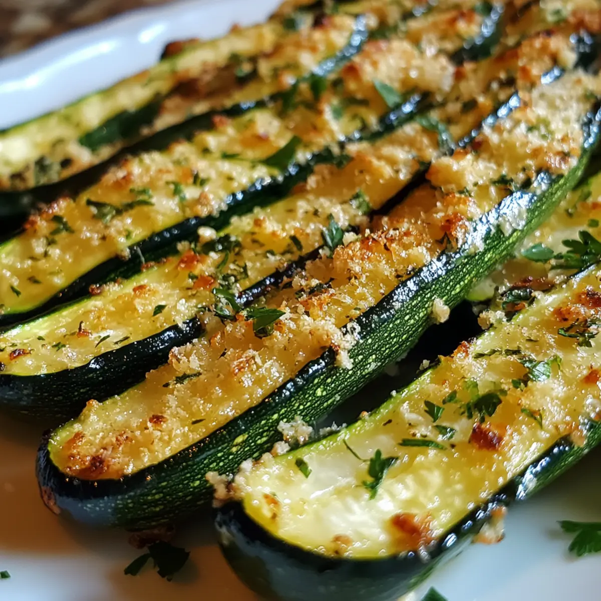 5-Minute Garlic Parmesan Zucchini Spears