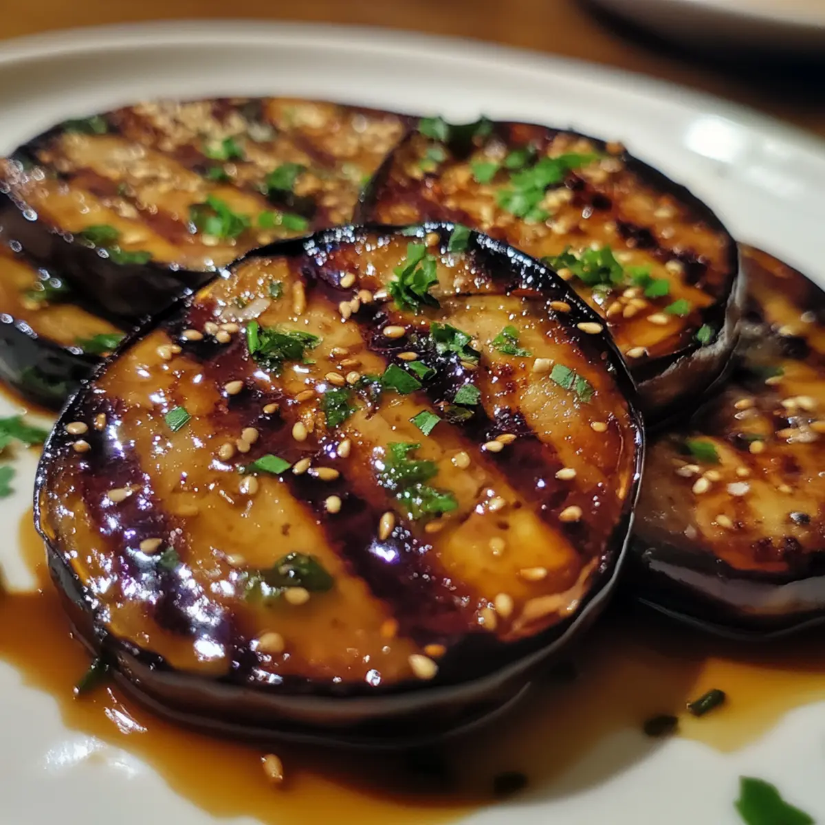 Miso-Glazed Eggplant Steaks