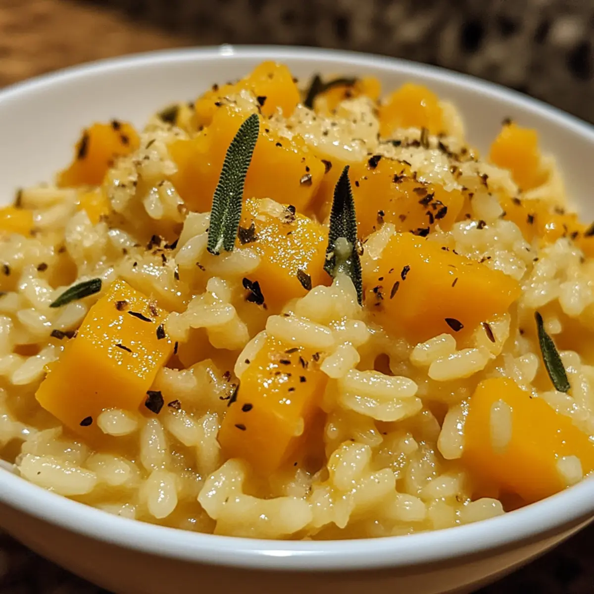 Easy Butternut Squash and Sage Risotto