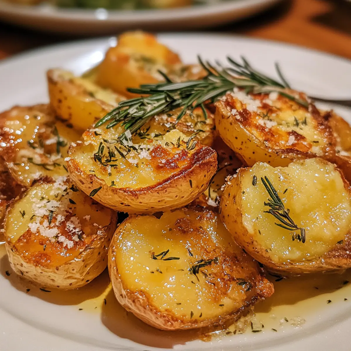 Crispy Smashed Potatoes with Rosemary
