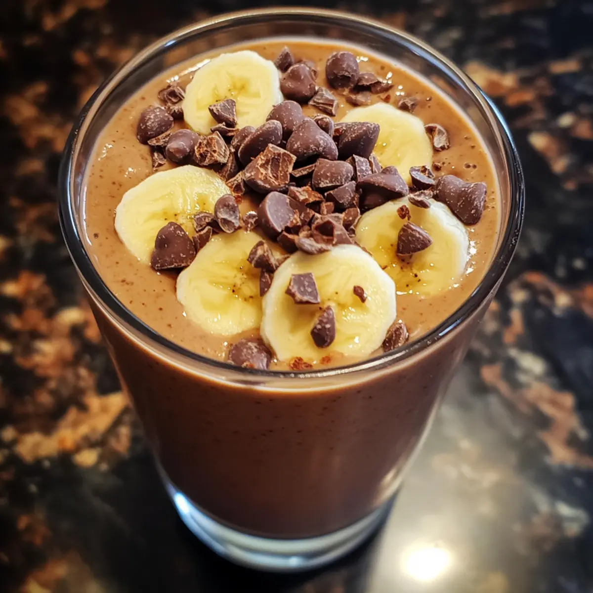 Chocolate Peanut Butter Banana Protein Smoothie recipe