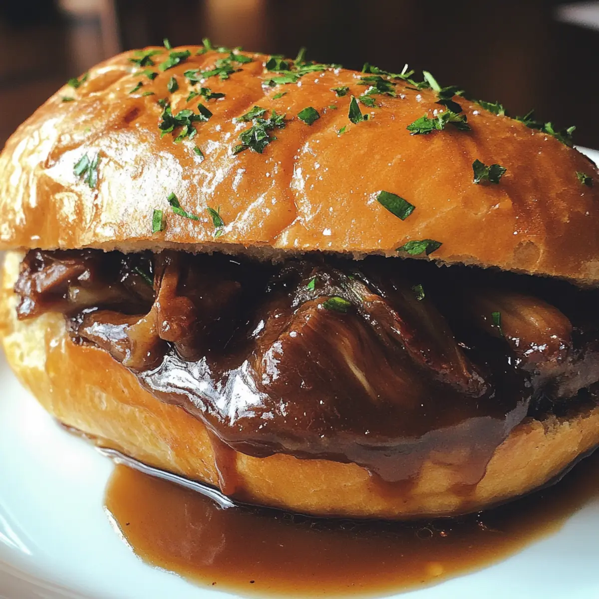 Brioche & Braised Ox Cheek French Dip