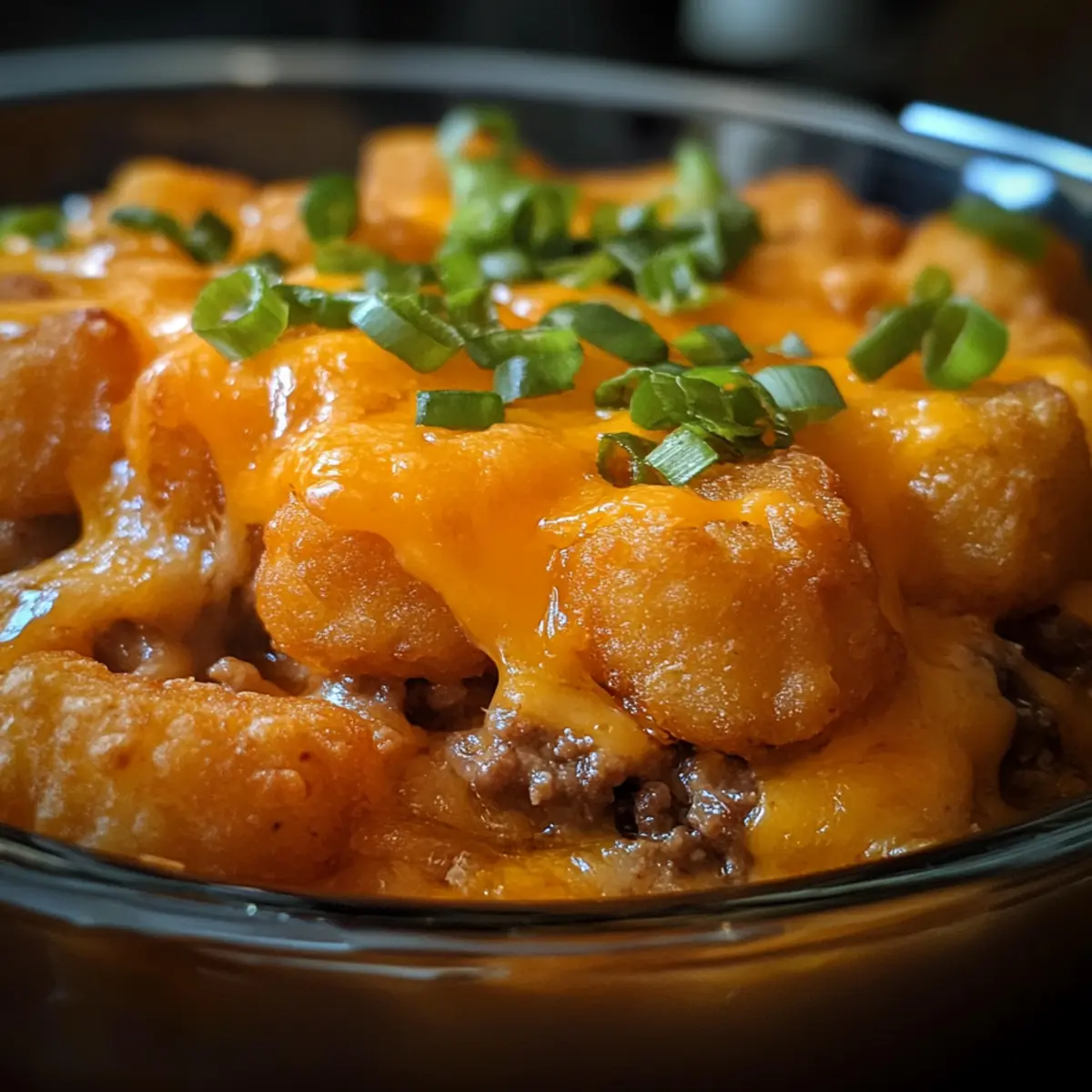Cheeseburger Tater Tot Casserole