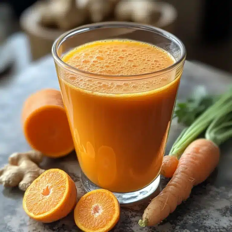 Classic Orange Carrot Ginger Immunity Juice recipe