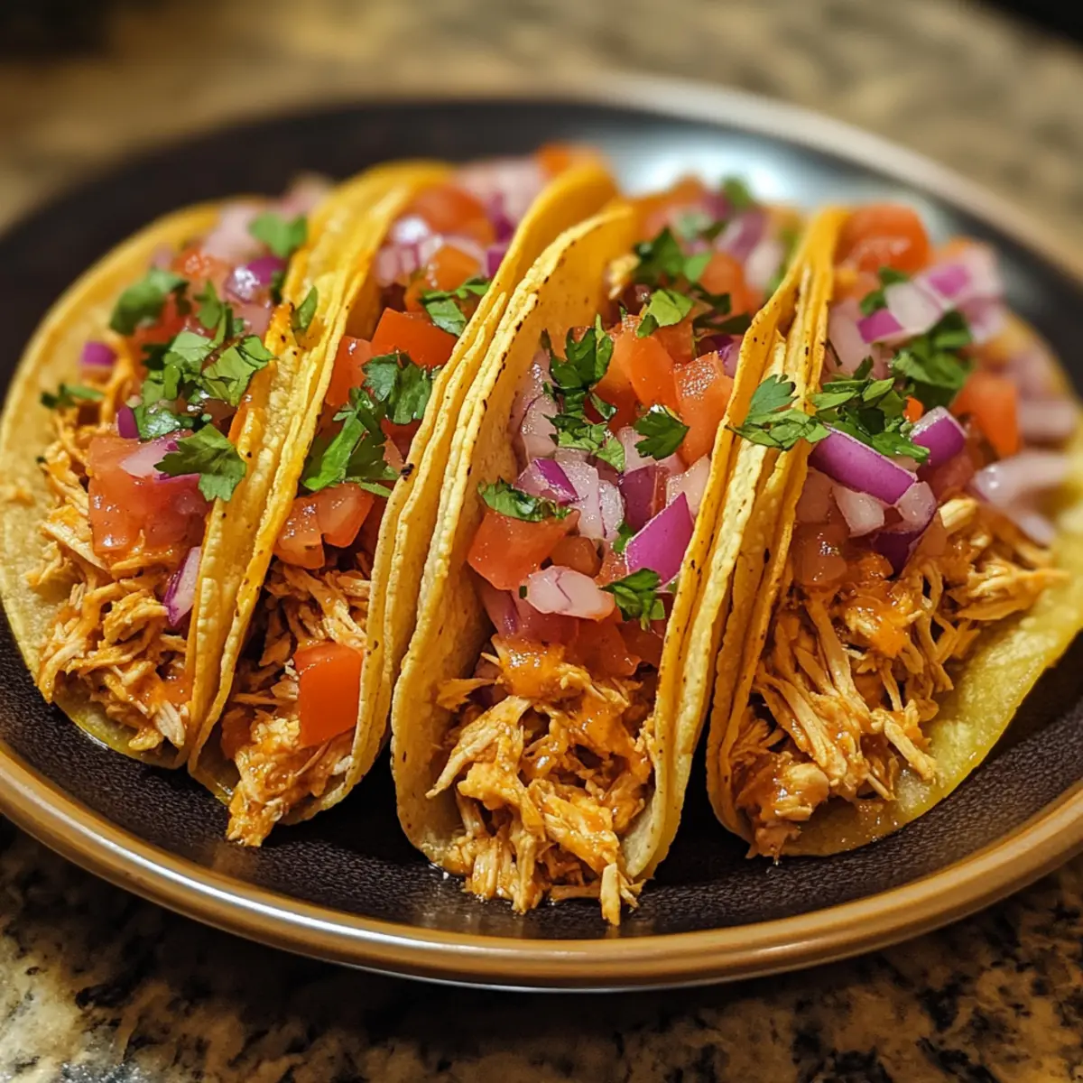 Tender Slow Cooker Shredded Chicken Tacos