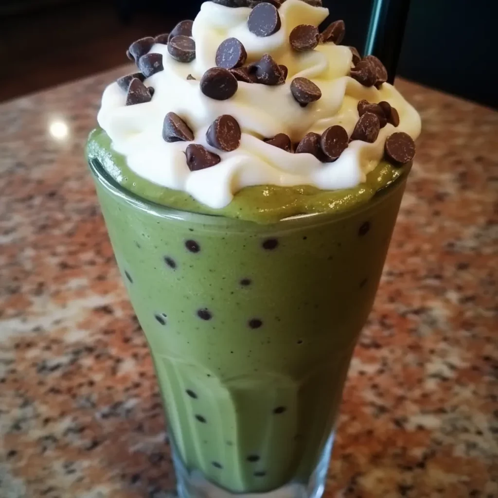 Mint Chocolate Chip Nice Cream Smoothie
