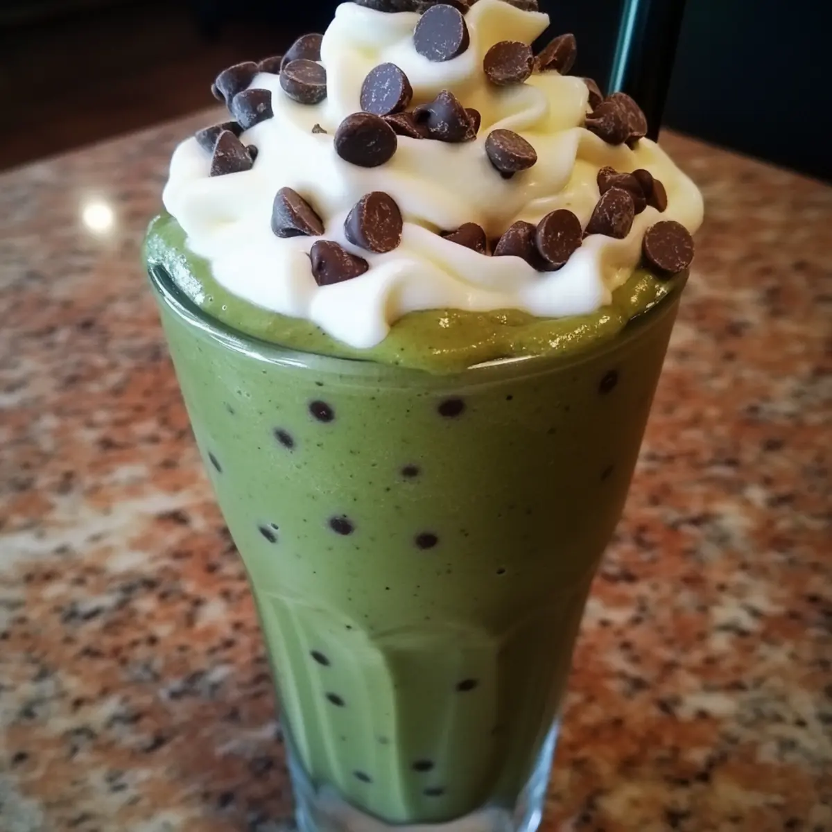 Mint Chocolate Chip Nice Cream Smoothie