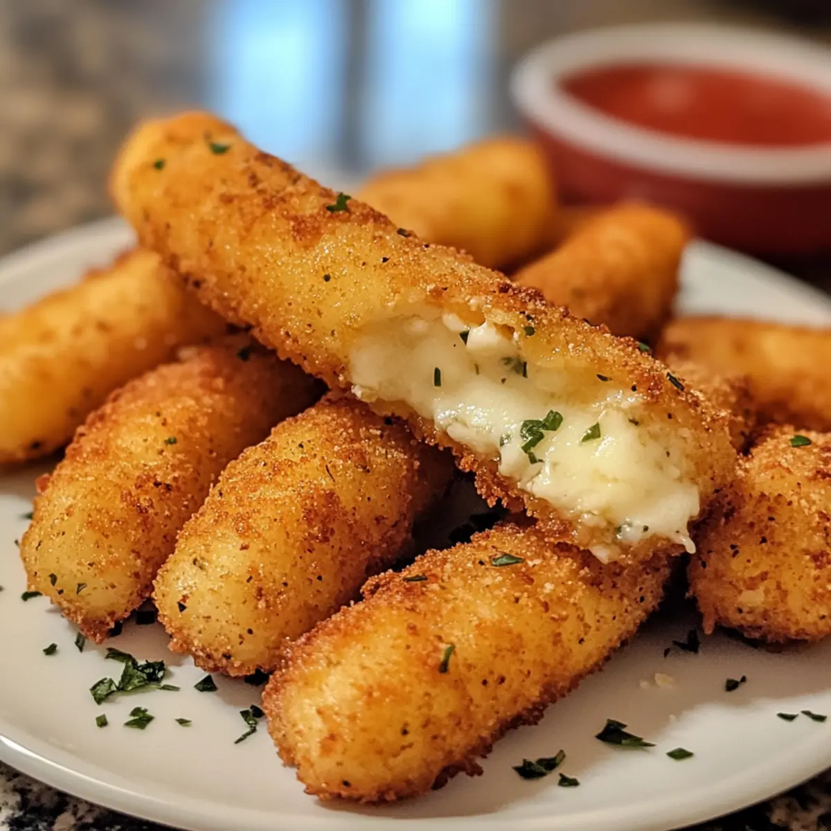 Air Fried Mozzarella Sticks recipe