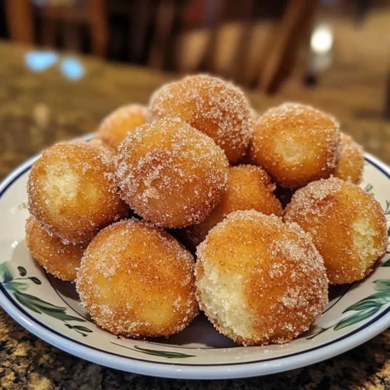Air Fried Cinnamon Sugar Donut Holes (Biscuit Hack) recipe