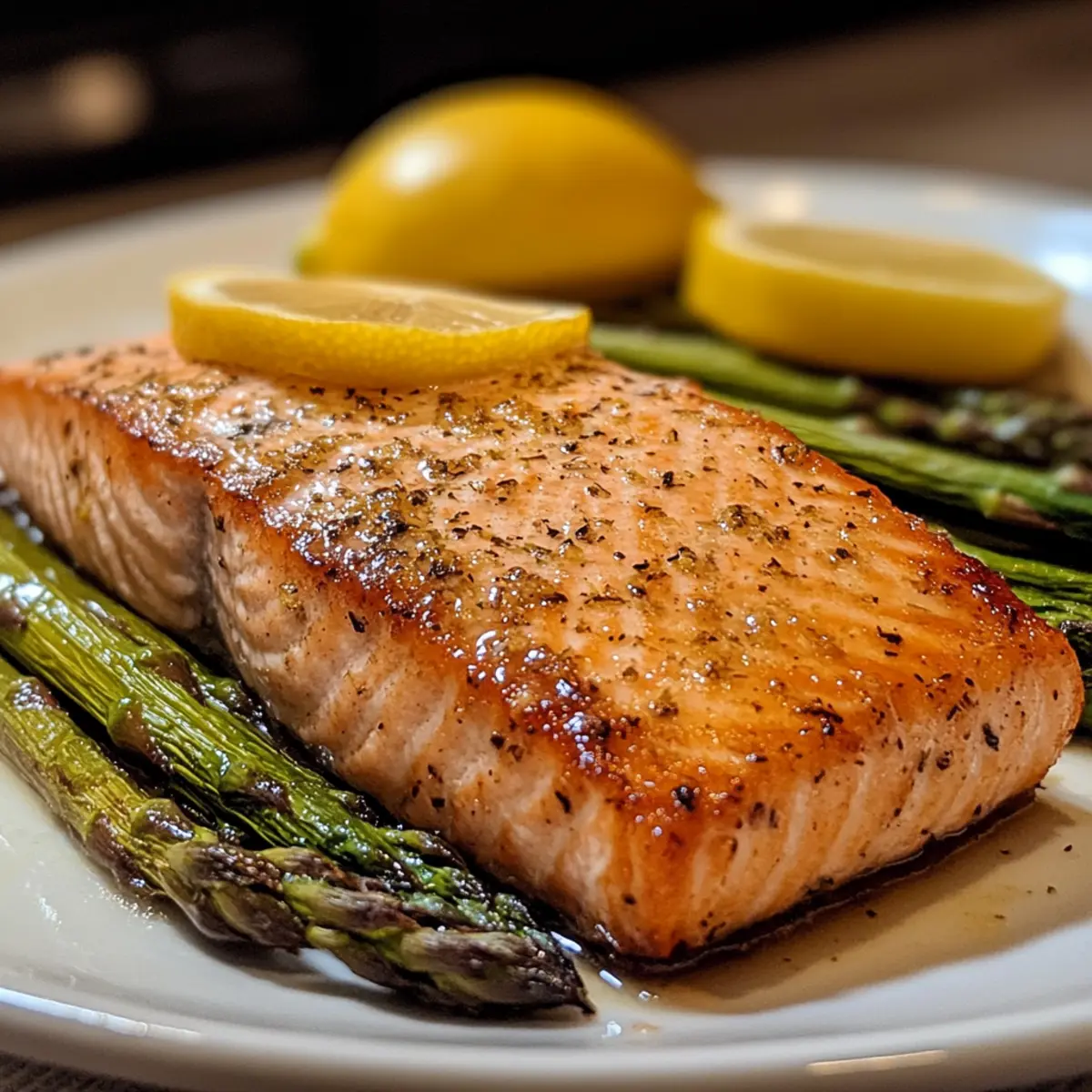 Easy Baked Salmon with Lemon and Asparagus