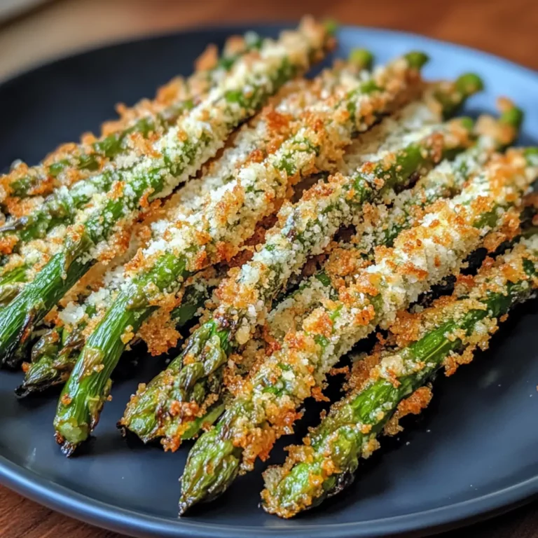 Crispy Air Fryer Parmesan Asparagus Fries recipe