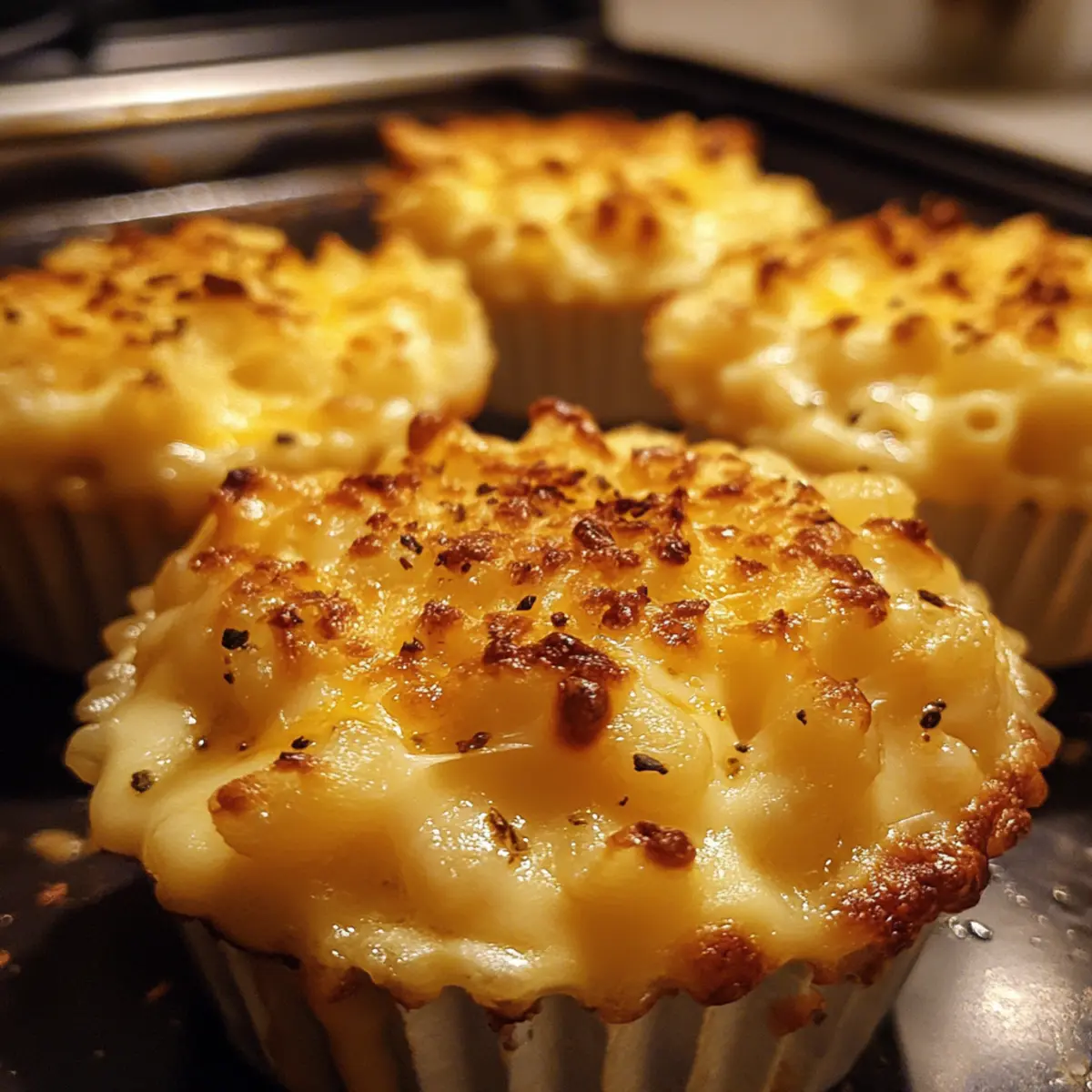 Baked Macaroni and Cheese Cups