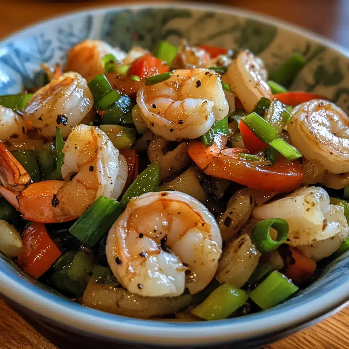 Quick Ginger Scallion Shrimp Stir-Fry