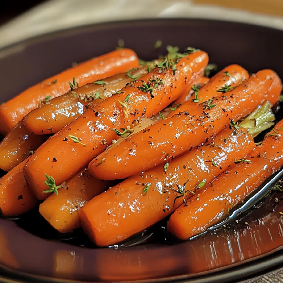 Honey Glazed Carrots with Thyme recipe